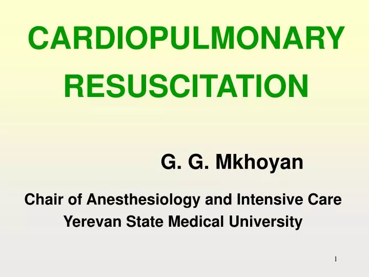 cardiopulmonary resuscitation