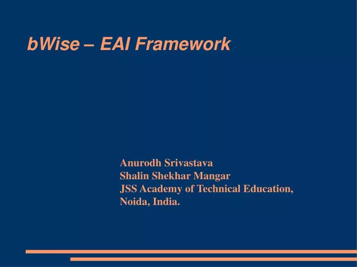 bwise eai framework