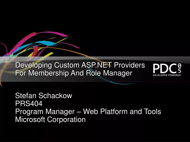 developing custom asp net providers for membership and role manager