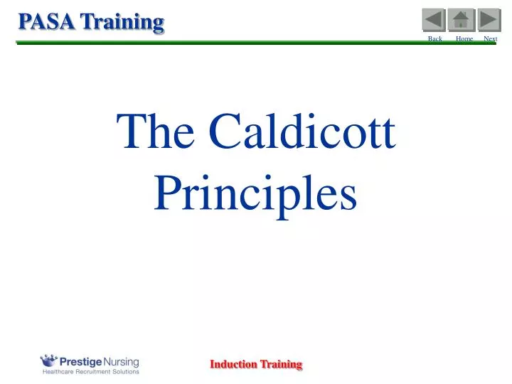 the caldicott principles