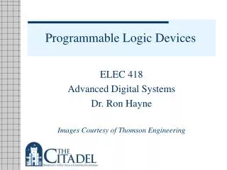 Programmable Logic Devices