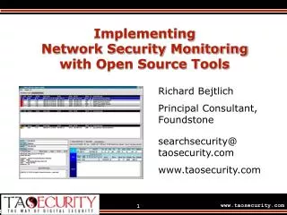 Implementing Network Security Monitoring with Open Source Tools