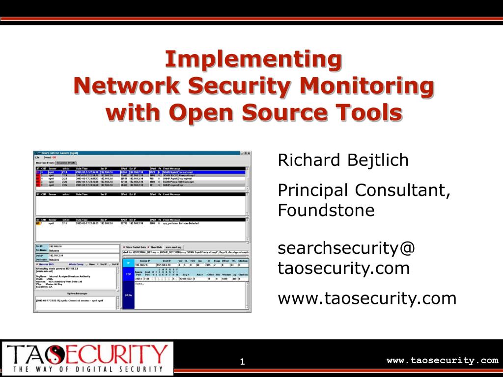 PPT - Implementing Network Security Monitoring with Open Source Tools ...