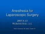 Anesthesia for Laparoscopic Surgery - slide 1