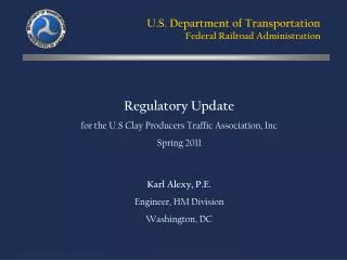 U.S. Department of Transportation Federal Railroad Administration