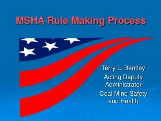 MSHA Rule Making Process