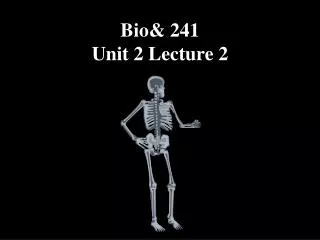 Bio&amp; 241 Unit 2 Lecture 2
