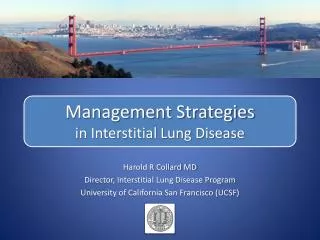 Management Strategies in Interstitial Lung Disease