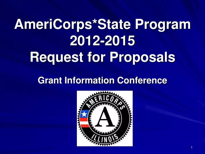 americorps state program 2012 2015 request for proposals