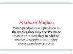 Producer Surplus - slide 1