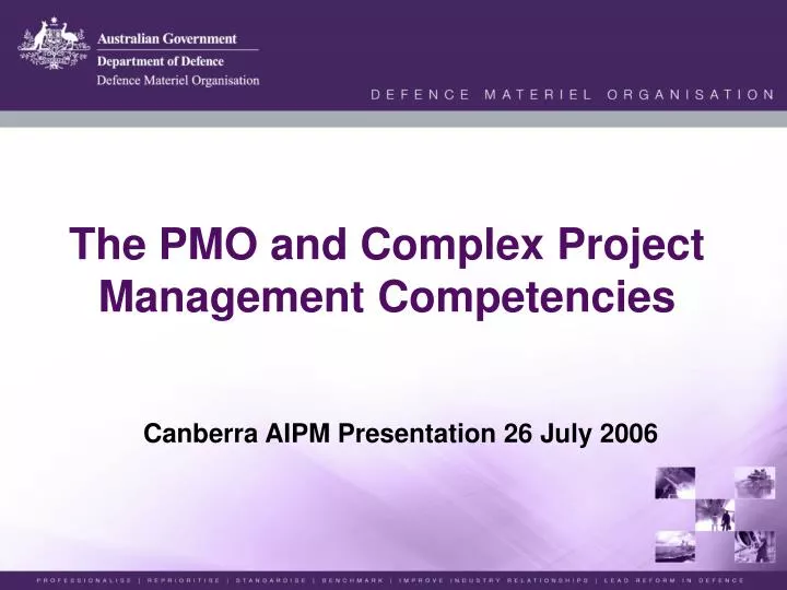 the pmo and complex project management competencies