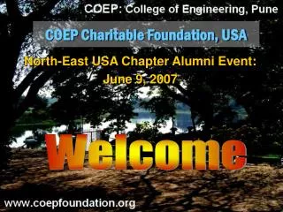 COEP Charitable Foundation, USA