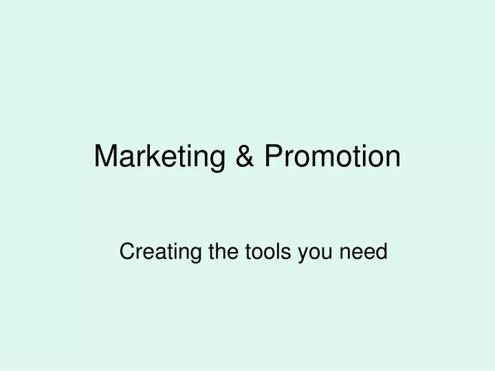 marketing promotion
