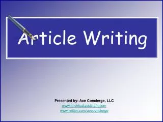 Article Writing