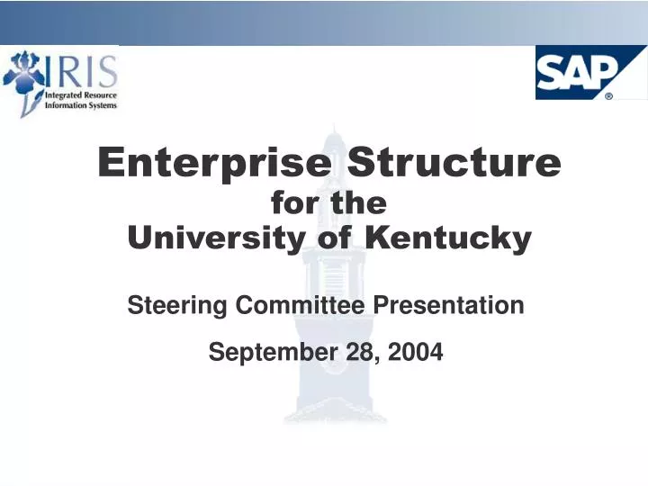 enterprise structure for the university of kentucky