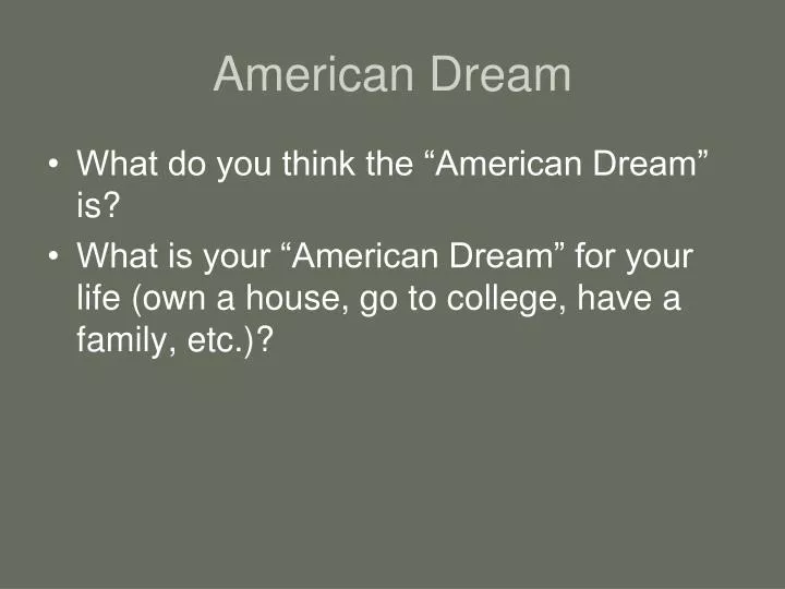 american dream
