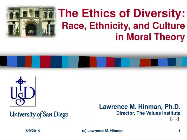 the ethics of diversity race ethnicity and culture in moral theory