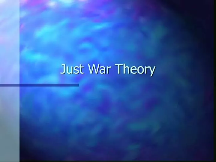 just war theory