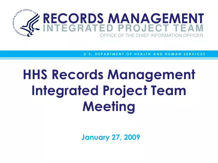 hhs records management integrated project team meeting