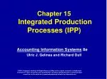Chapter 15 Integrated Production Processes (IPP) - slide 1