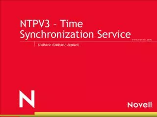 NTPV3 – Time Synchronization Service