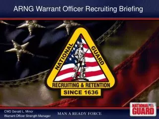 ARNG Warrant Officer Recruiting Briefing
