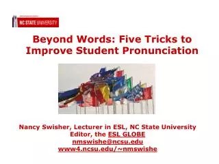 Beyond Words: Five Tricks to Improve Student Pronunciation