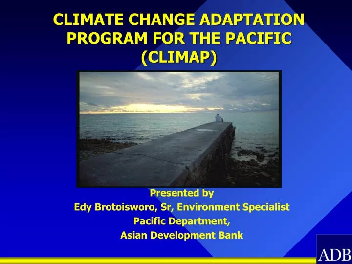 climate change adaptation program for the pacific climap