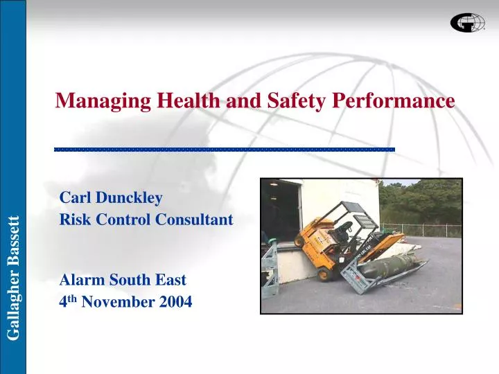 managing health and safety performance