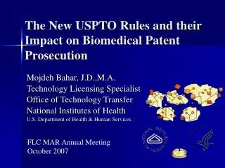 The New USPTO Rules and their Impact on Biomedical Patent Prosecution