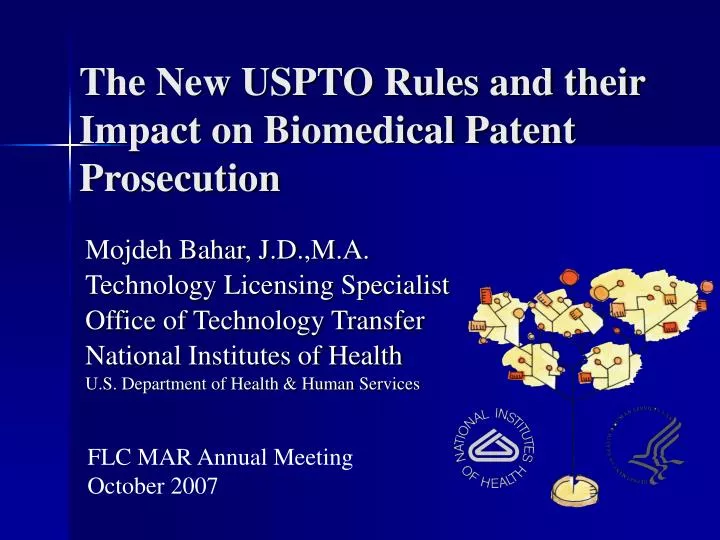 the new uspto rules and their impact on biomedical patent prosecution