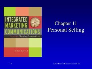 Chapter 11 Personal Selling