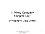 In Mixed Company Chapter Four - slide 1