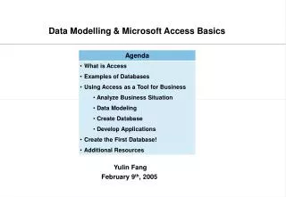 Data Modelling &amp; Microsoft Access Basics