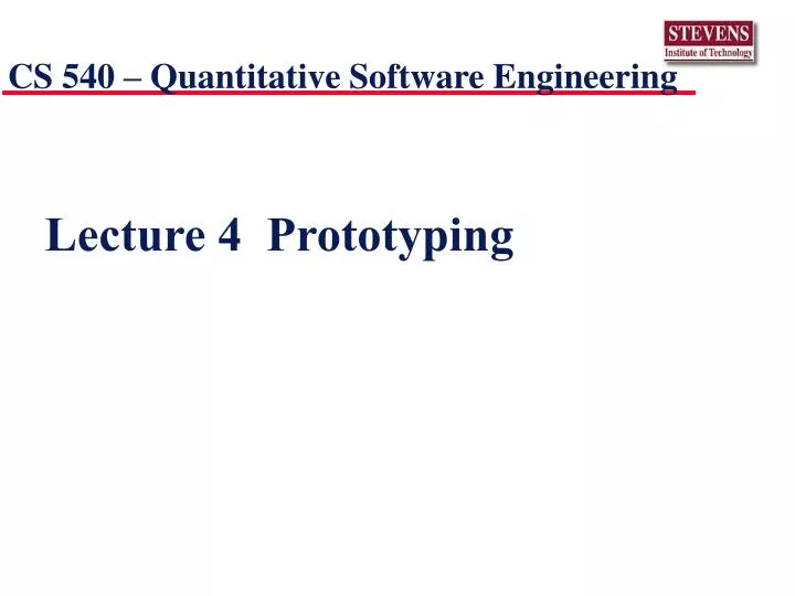 lecture 4 prototyping