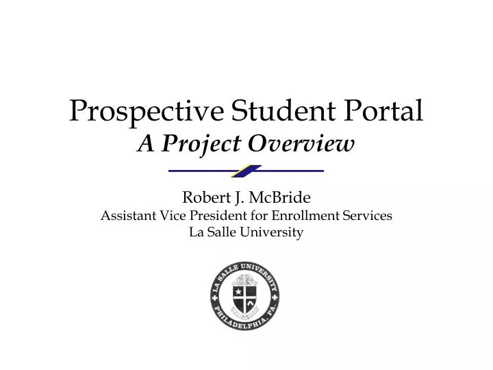 prospective student portal a project overview