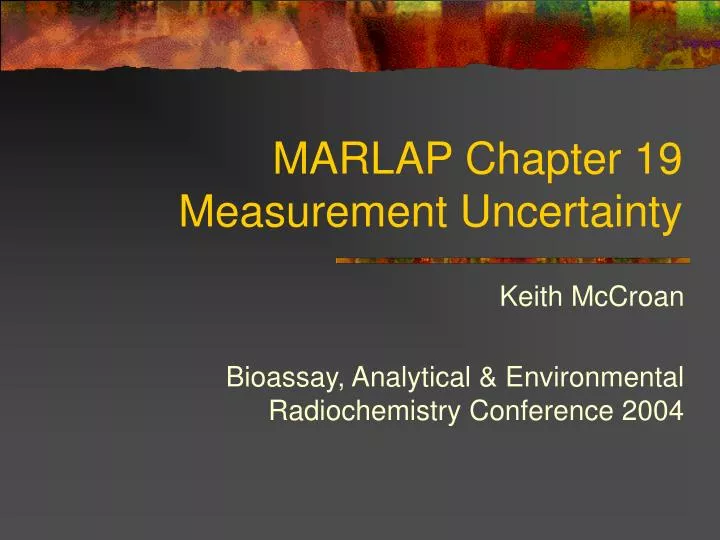 marlap chapter 19 measurement uncertainty