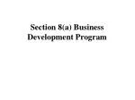PPT - SBA 8(a)Business Development Program PowerPoint Presentation ...