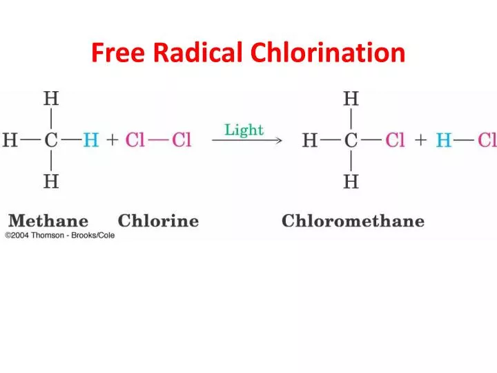 free radical chlorination