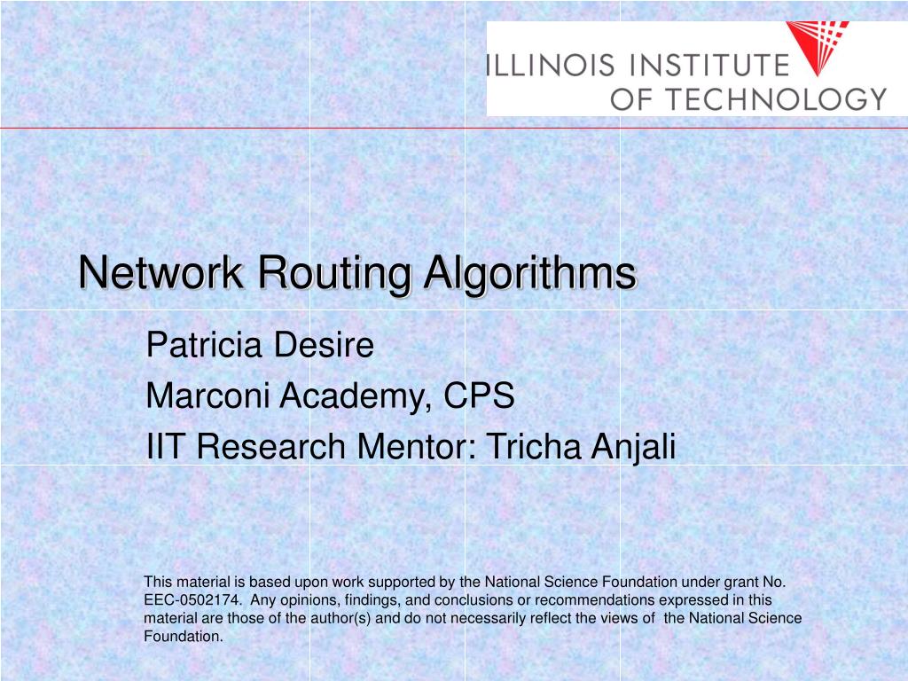PPT - Network Routing Algorithms PowerPoint Presentation, free download ...