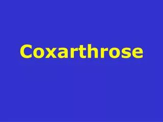Coxarthrose
