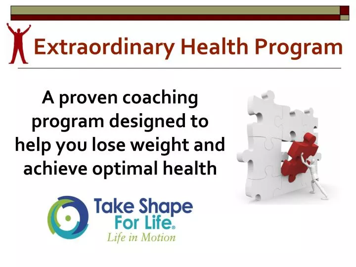 a proven coaching program designed to help you lose weight and achieve optimal health