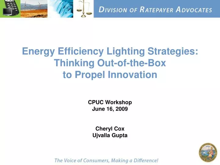 energy efficiency lighting strategies thinking out of the box to propel innovation