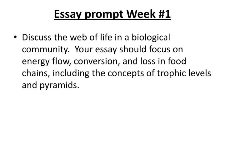 essay prompt week 1