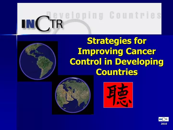 strategies for improving cancer control in developing countries