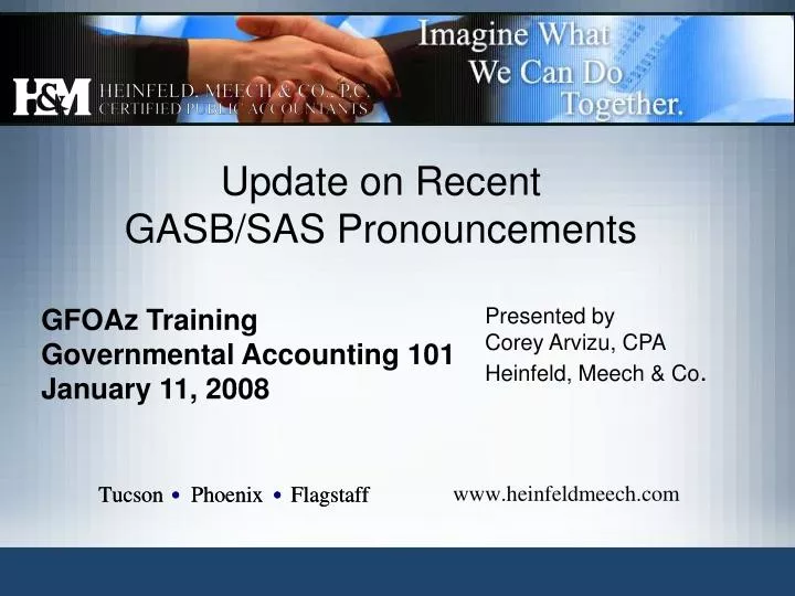 update on recent gasb sas pronouncements
