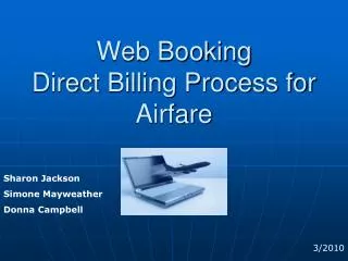 GT Travel Web Booking Direct Billing Process for Airfare