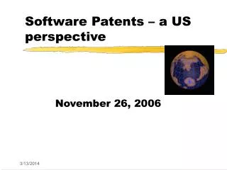 Software Patents – a US perspective