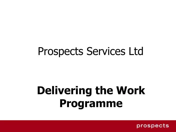 prospects services ltd