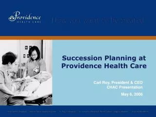 Succession Planning at Providence Health Care